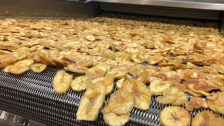 Ligne de production de chips de banane